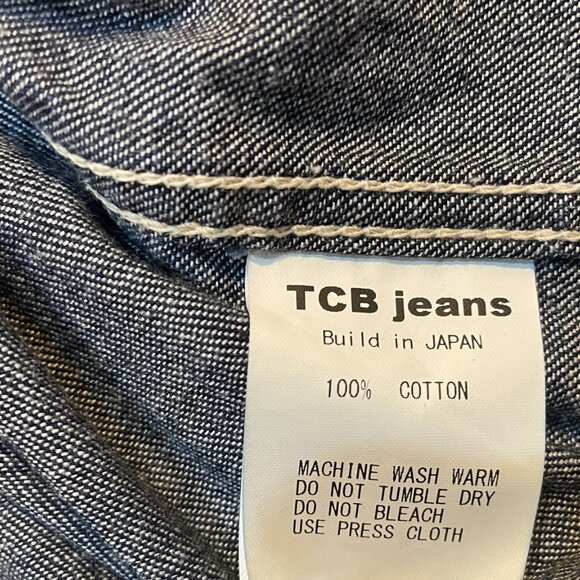 VTG TCB Dude Ranchman Shirt 8.5 oz denim JAPAN Western Cowboy M - Picture 5 of 7